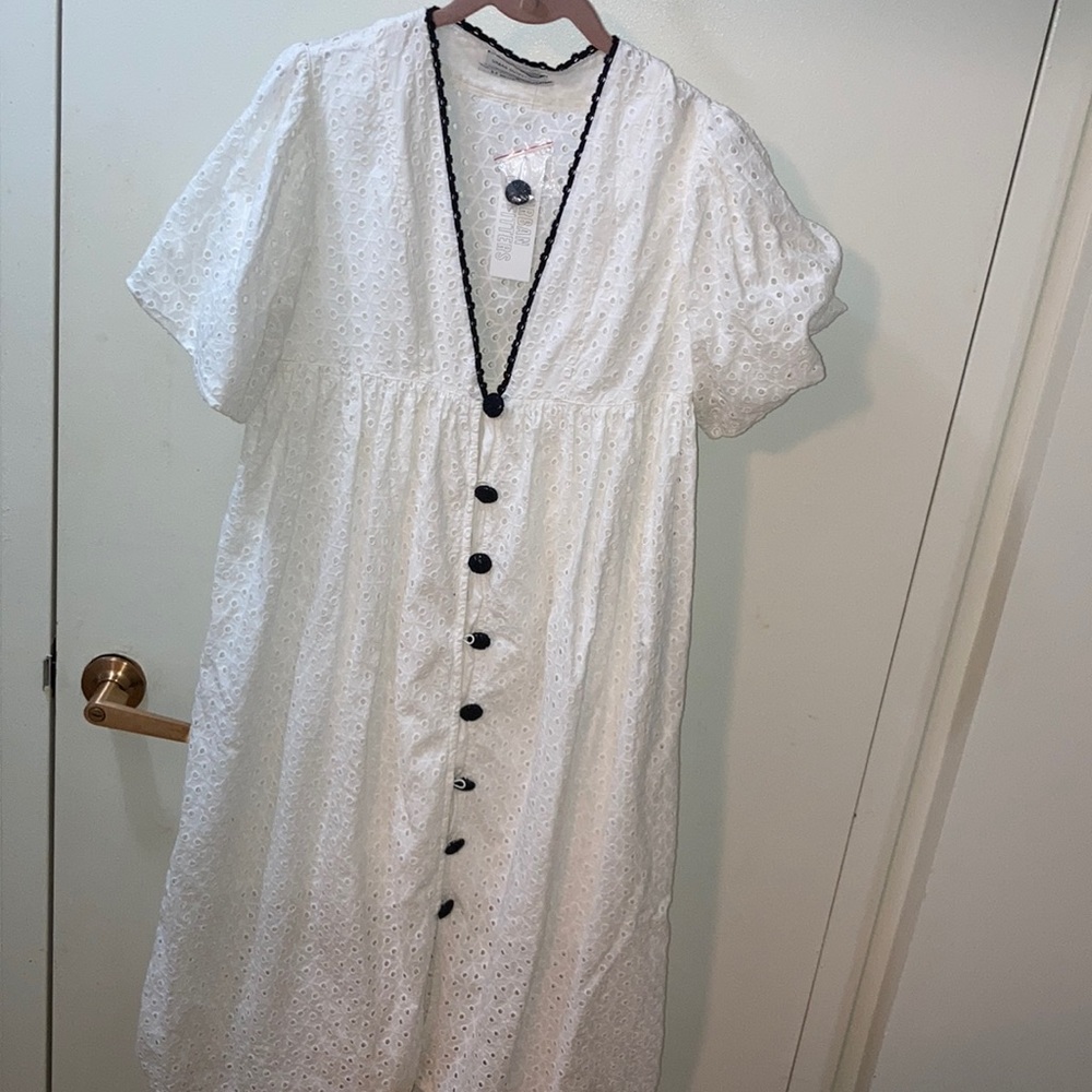 Urban Outfitter Dress Caftan Eyelet